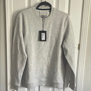 Gray Crewneck Sweater with Long Sleeves